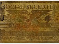 Van Hinton's brass Social Security Card - Date uncertain