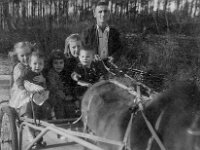 1958 - Sandra Gail, Mary Van & Van Hinton with cousins on a buggy ride