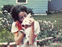 Susan and her rabbit - is that Pinky Winky??