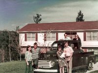 Susan & Ed James, Sandra (holding Winde) & Tom Fischer and Phil & Mary Van Ellenberg