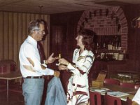 Susan gets an award at a Toastmaster's meeting